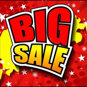 Huge sale! Everything must go!